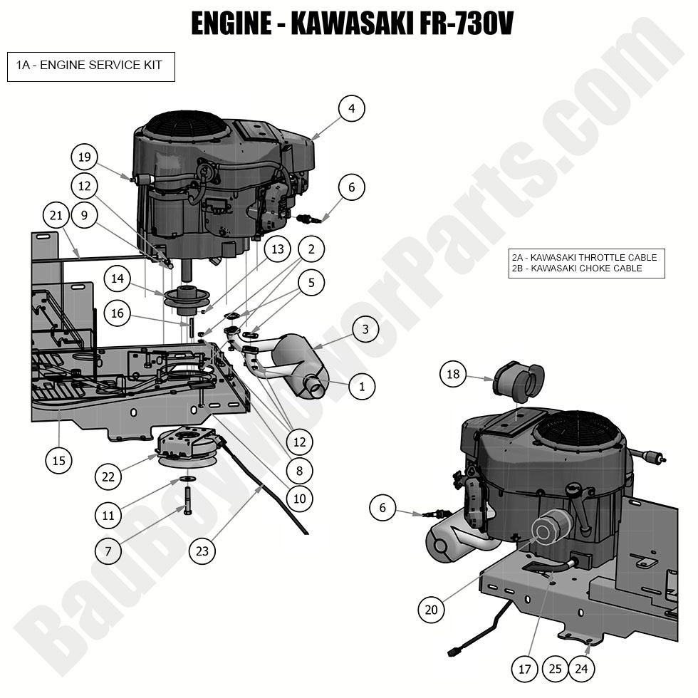 2039 - Bad Boy Mower Parts Lookup > 2019 > ZT Elite > Engine - Kawasaki FR730V